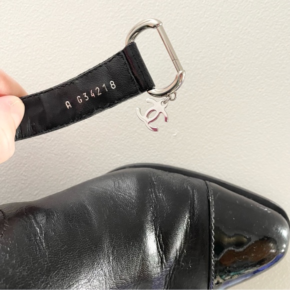 Chanel Goatskin Calfskin Short Black Boots - Picture 13 of 15